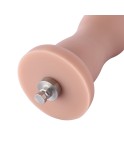 Consolador anal de silicona con cuentas de 20 cm para máquina sexual Hismith Premium con sistema KlicLok