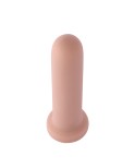 Consolador anal de silicona lisa de 18 cm para máquina sexual Hismith Premium con sistema KlicLok