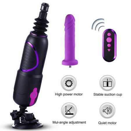 Hismith pro traveler, discreet portable sex machine with APP control & body-safe kliclok system dildo