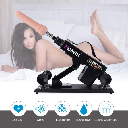 Masturbation Machine 0-85°Adjustable Automatic Love Sex Toys for Female Retractable Dildo with 9 Attachments