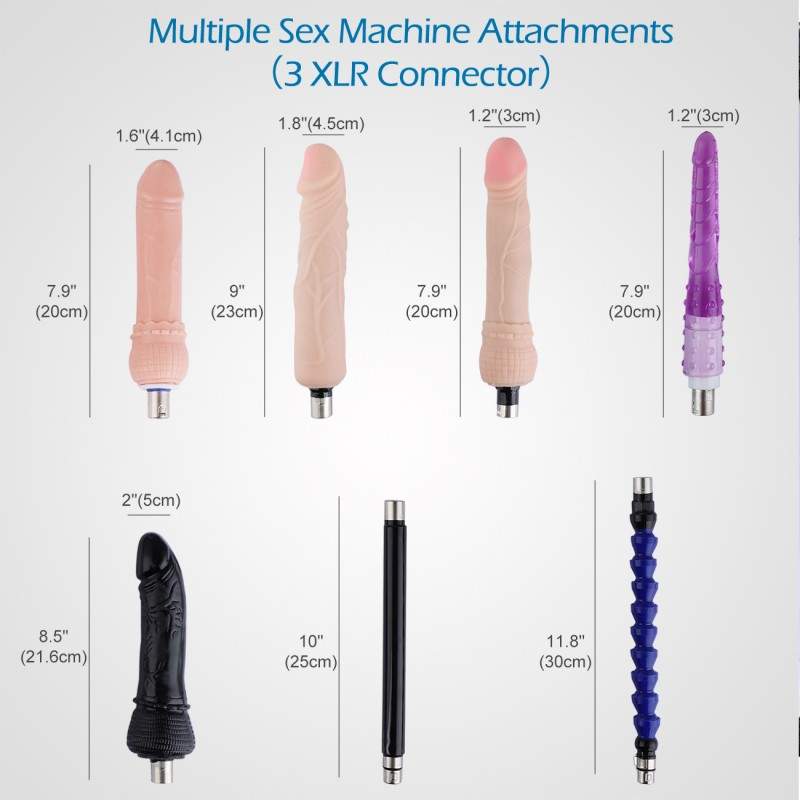 Máquina de follar automática asequible Hismith para sexo anal con 5 consoladores 3XLR