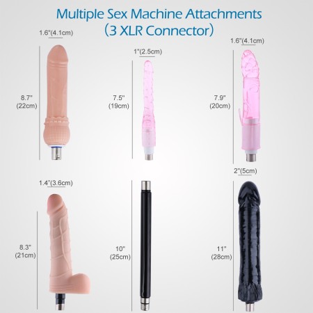 Adjustable sex machine device for women masturbation, automatic fucking machine gun with 6 dildos