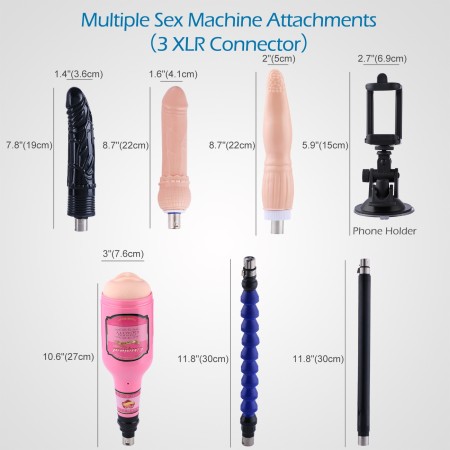 Hismith automatic sex machine with accessories for anal and vaginal sex and male masturbation