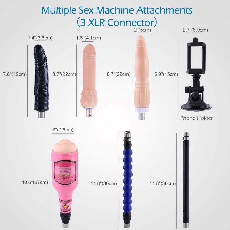 Máquina automática de sexo Hismith con accesorios para sexo anal y vaginal y masturbación masculina