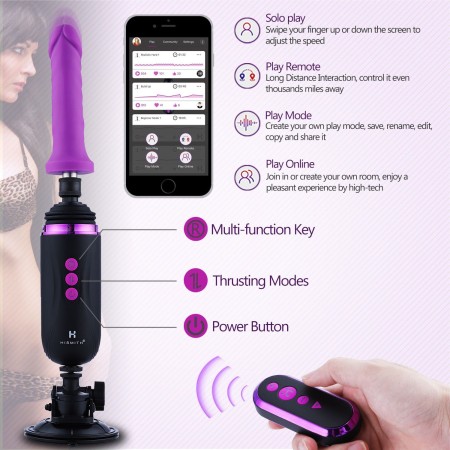 Hismith Rechargeable Programmable Sex Machine, Portable Fucking Machine Capsule with Multiple Speeds & Frequencies