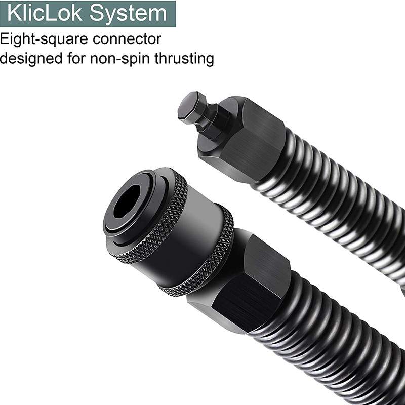 Flexible Spring Accessory with Kliclok Connector for Hismith Premium Sex Machines