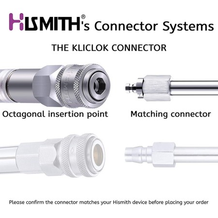 Flexible Spring Accessory with Kliclok Connector for Hismith Premium Sex Machines