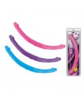 45 cm (17.7 in) TPE Jelly Double Ends Dildo for Lesbians - Hismith