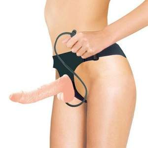 Soft Strap Ons Dildo with Pump 