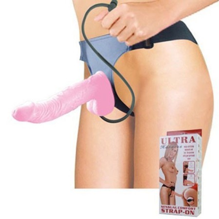 Soft Strap Ons Dildo with Pump 