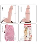 17.5 cm (6.9 in) Soft PVC Strap On Dildo with Pump