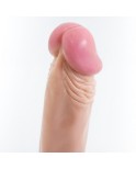 17 cm (6.7 in) Realistic Flesh PVC Dildo for Beginners, Suction Cup Based